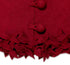 Hand Felted Wool Christmas Tree Skirt - Overlapping Flowers Border in Maroon - 64"/72" - ARCADIA HOME